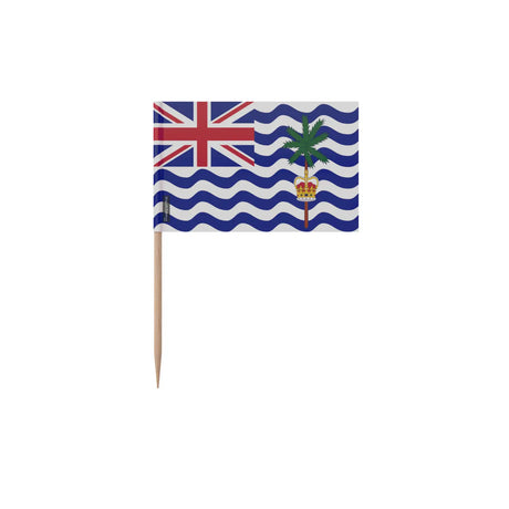 Cure-dents drapeau territoire britannique de l’océan indien en plusieurs tailles - pixelforma