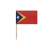 Cure-dents drapeau timor oriental plastique bâton bambou