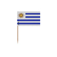 Cure-dents drapeau uruguay plastique adhésif bambou élégant