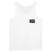 Débardeur drapeau afrique du sud broderie tissu léger