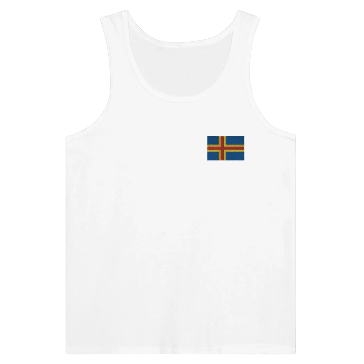 Débardeur drapeau åland en broderie - pixelformaflag