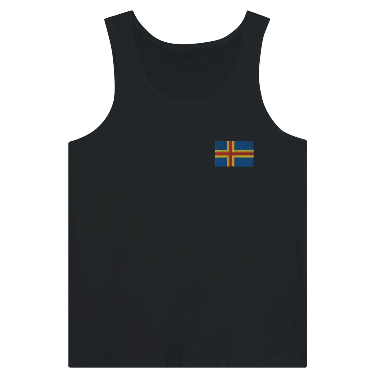 Débardeur drapeau åland en broderie - pixelformaflag