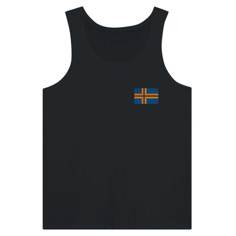 Débardeur drapeau åland en broderie - pixelformaflag
