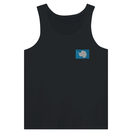 Débardeur drapeau antarctique en broderie - pixelformaflag