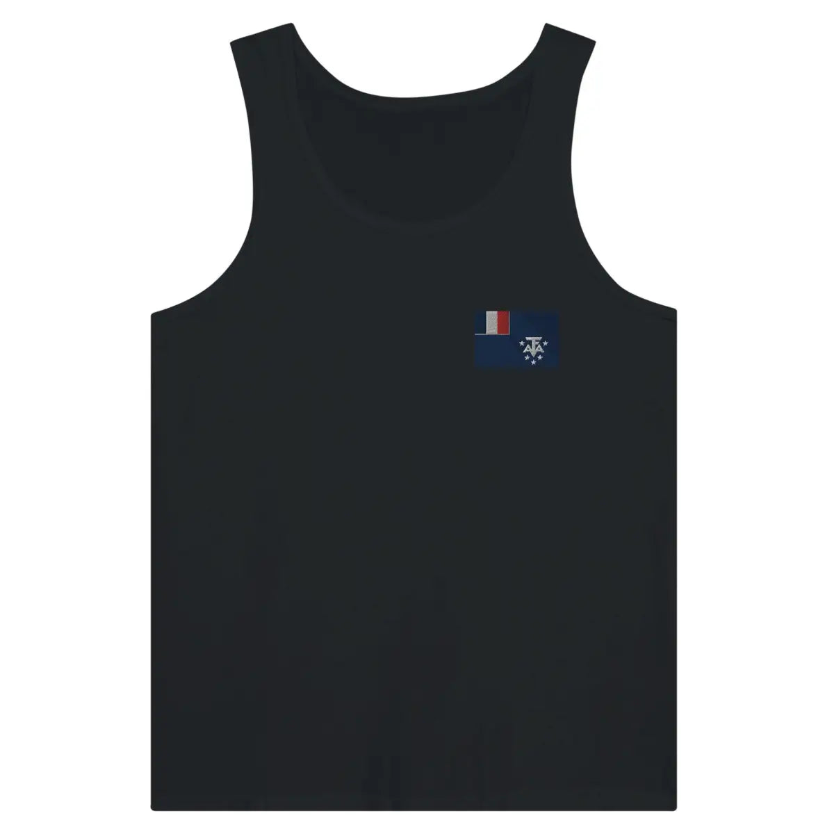 Débardeur drapeau antarctique française en broderie - pixelformaflag
