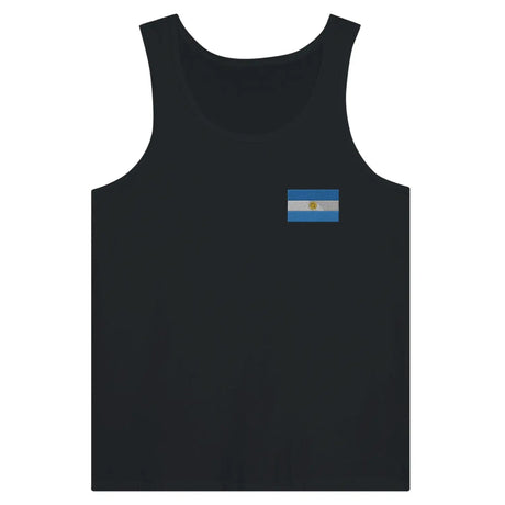 Débardeur drapeau argentine en broderie - pixelformaflag
