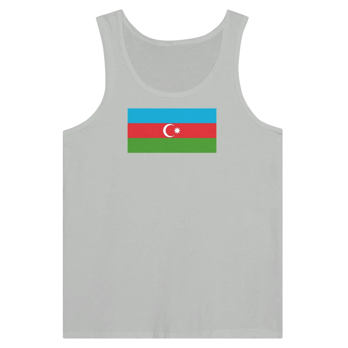 Débardeur drapeau azerbaïdjan tissu léger filé à l’anneau