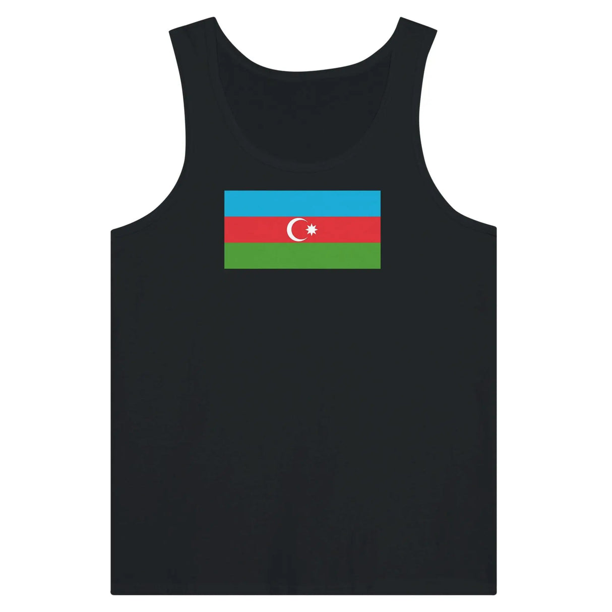Débardeur drapeau azerbaïdjan tissu léger filé à l’anneau