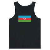Débardeur drapeau azerbaïdjan tissu léger filé à l’anneau