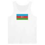 Débardeur drapeau azerbaïdjan tissu léger filé à l’anneau