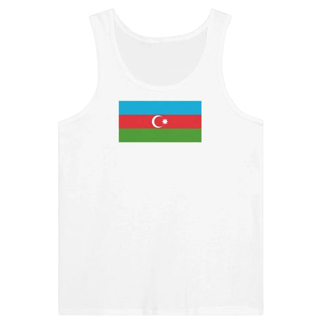 Débardeur drapeau azerbaïdjan tissu léger filé à l’anneau