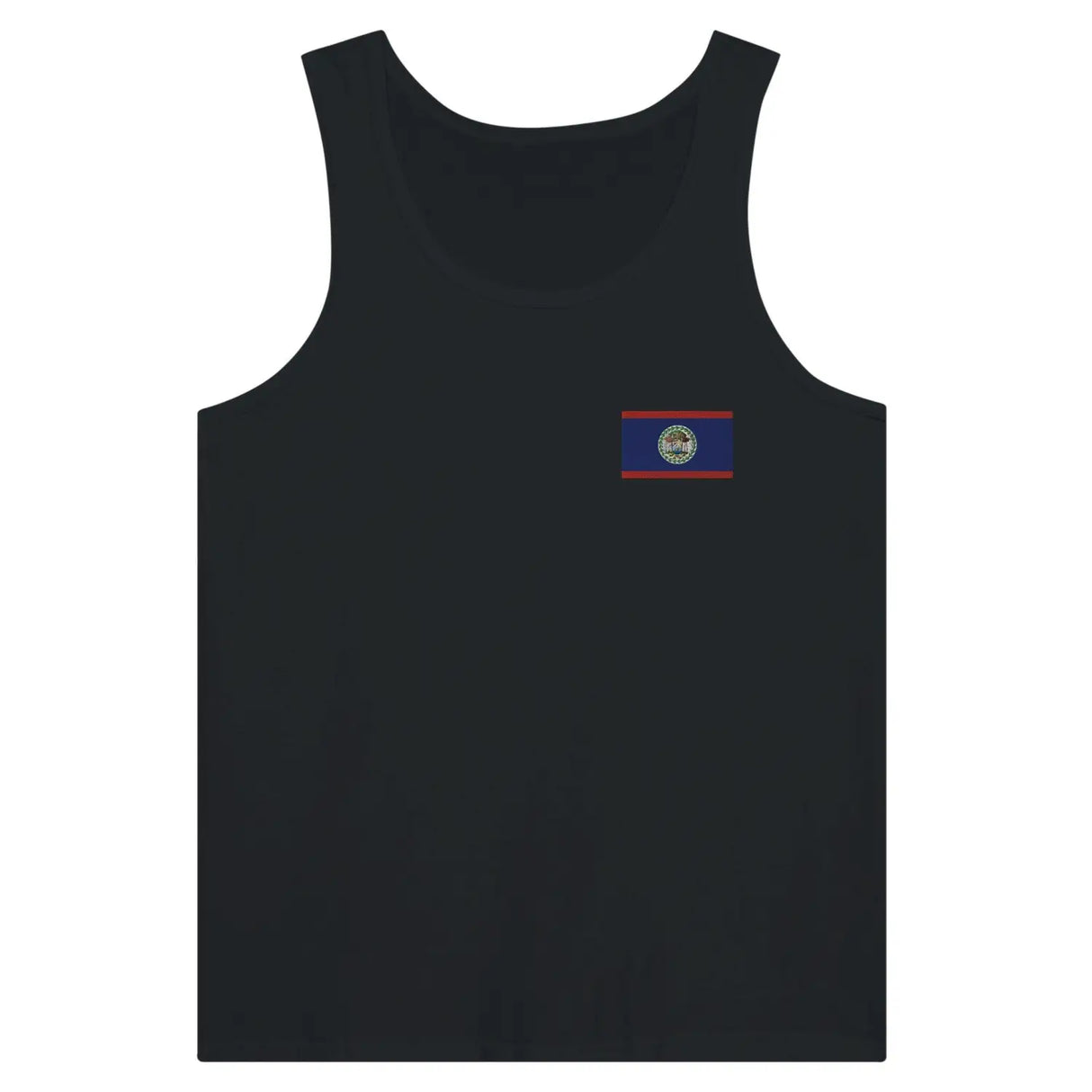 Débardeur drapeau belize en broderie - pixelformaflag
