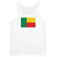 Débardeur drapeau bénin coton peigné tissu léger stylé