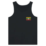 Débardeur drapeau birmanie en broderie - pixelformaflag