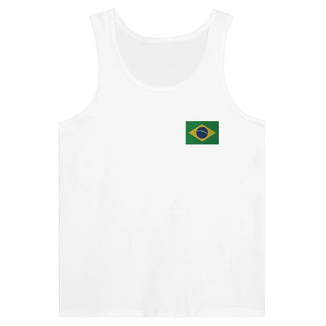 Débardeur drapeau brésil en broderie - pixelformaflag