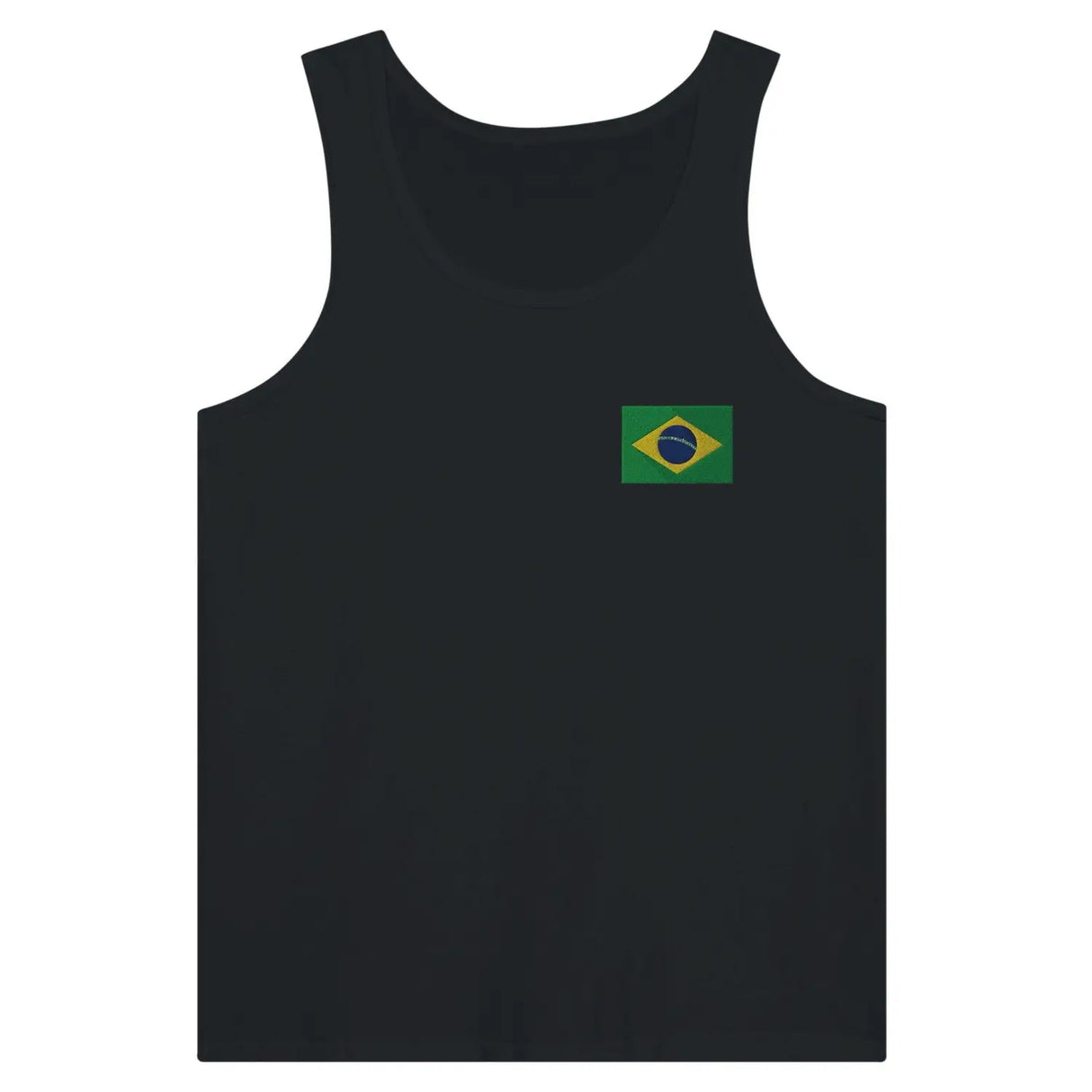 Débardeur drapeau brésil en broderie - pixelformaflag
