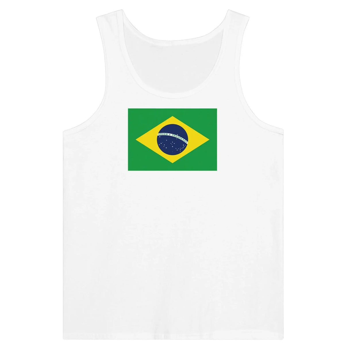 Débardeur drapeau brésil tissu léger imprimé coloré