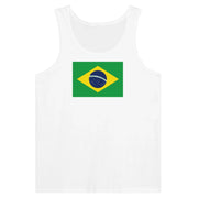 Débardeur drapeau brésil tissu léger imprimé coloré