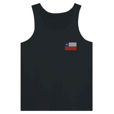 Débardeur drapeau chili en broderie - pixelformaflag