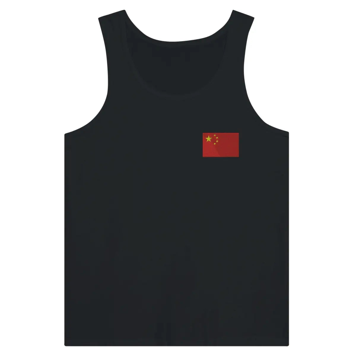 Débardeur drapeau chine en broderie - pixelformaflag