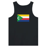 Débardeur drapeau comores tissu léger couleurs vives