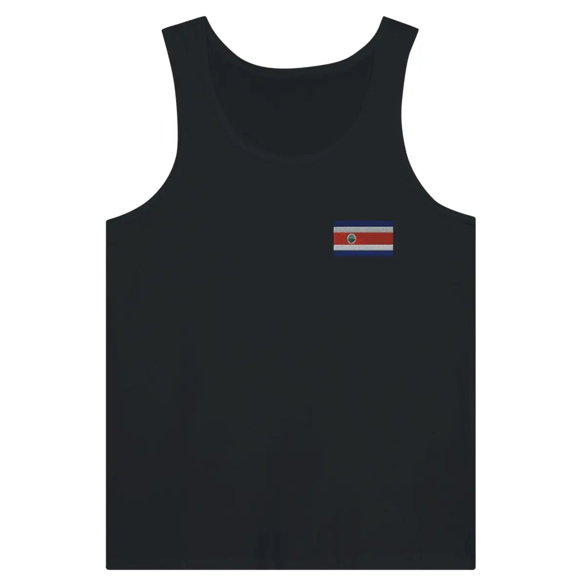 Débardeur drapeau costa rica en broderie - pixelformaflag