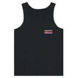 Débardeur drapeau costa rica en broderie - pixelformaflag