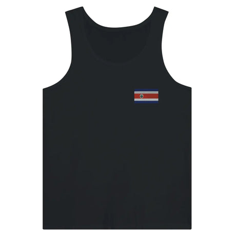 Débardeur drapeau costa rica en broderie - pixelformaflag