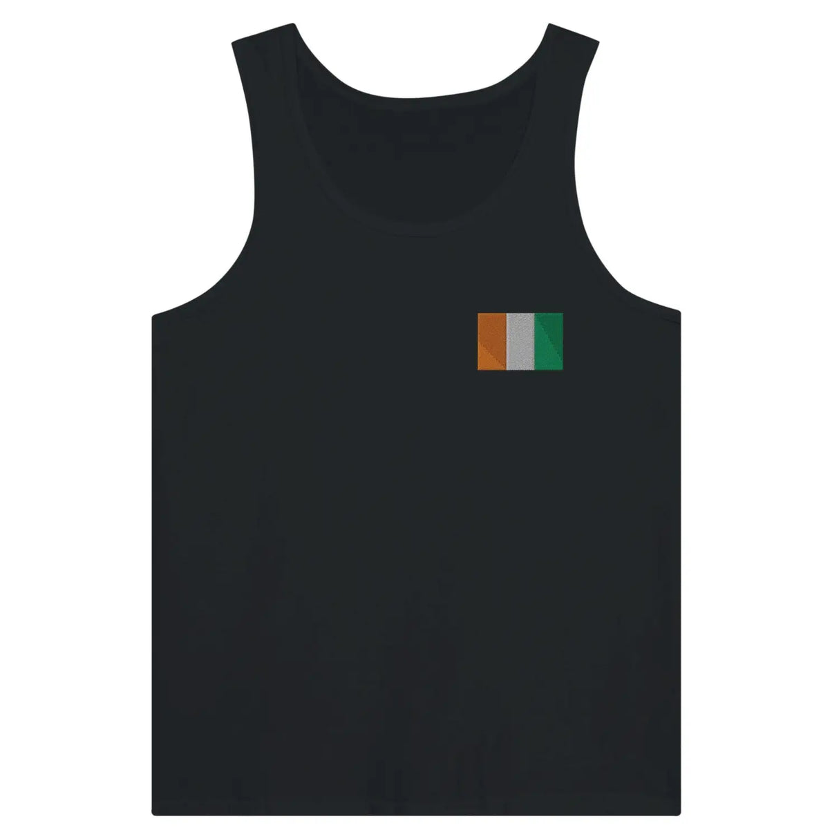 Débardeur drapeau côte d’ivoire en broderie - pixelformaflag