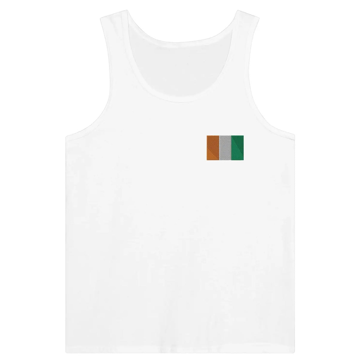 Débardeur drapeau côte d’ivoire en broderie - pixelformaflag