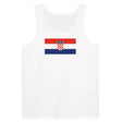 Débardeur drapeau croatie tissu léger douceur supérieure