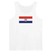 Débardeur drapeau croatie tissu léger douceur supérieure