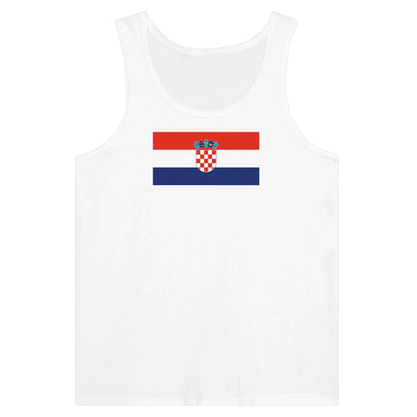 Débardeur drapeau croatie tissu léger douceur supérieure