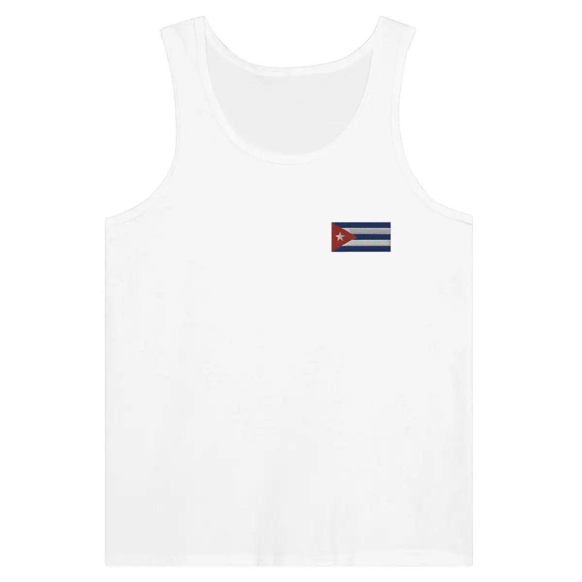Débardeur drapeau cuba en broderie - pixelformaflag