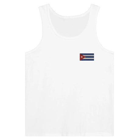 Débardeur drapeau cuba en broderie - pixelformaflag