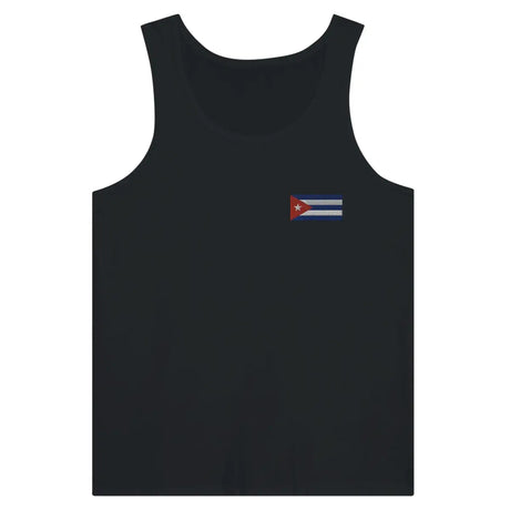 Débardeur drapeau cuba en broderie - pixelformaflag