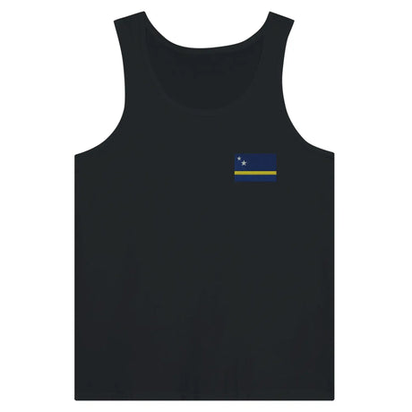 Débardeur drapeau curaçao en broderie - pixelformaflag