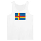 Débardeur drapeau d’åland tissu léger imprimé couleur