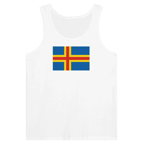 Débardeur drapeau d’åland tissu léger imprimé couleur