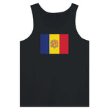 Débardeur drapeau d’andorre tissu léger filé à l’anneau