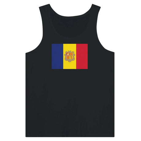 Débardeur drapeau d’andorre tissu léger filé à l’anneau