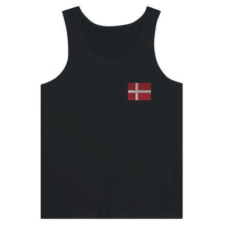 Débardeur drapeau danemark en broderie - pixelformaflag