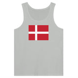 Débardeur drapeau danemark tissu léger filé à l’anneau