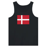 Débardeur drapeau danemark tissu léger filé à l’anneau