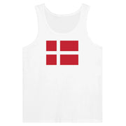 Débardeur drapeau danemark tissu léger filé à l’anneau