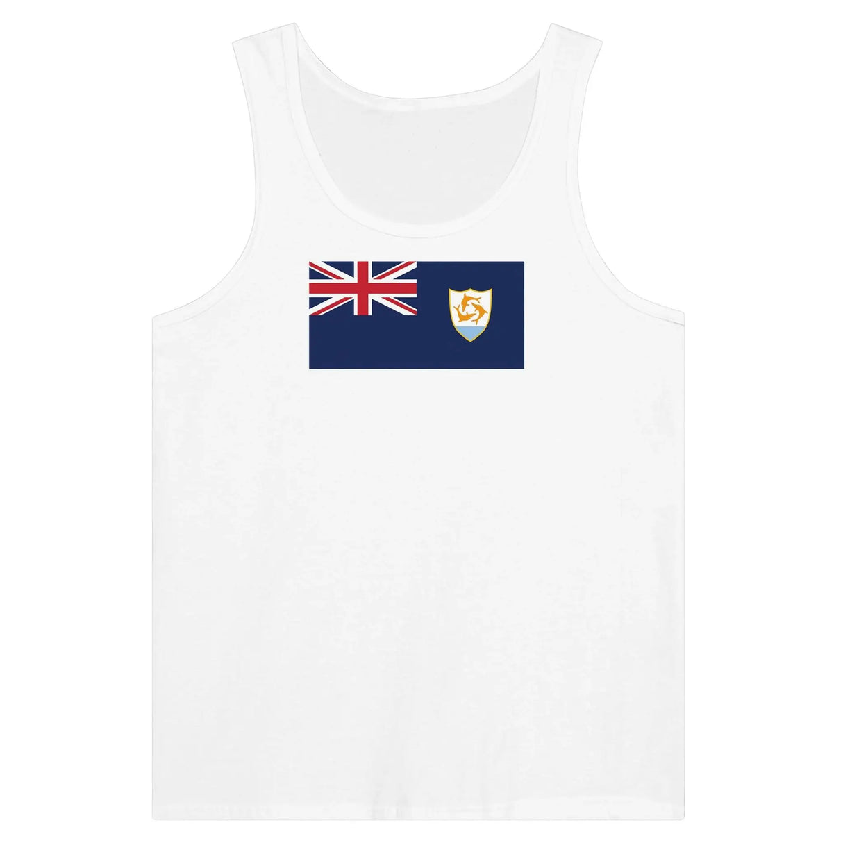 Débardeur drapeau d’anguilla tissu léger imprimé stylé