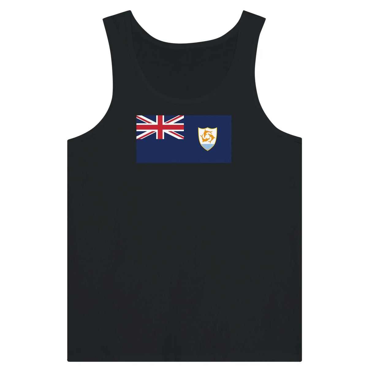 Débardeur drapeau d’anguilla tissu léger imprimé stylé