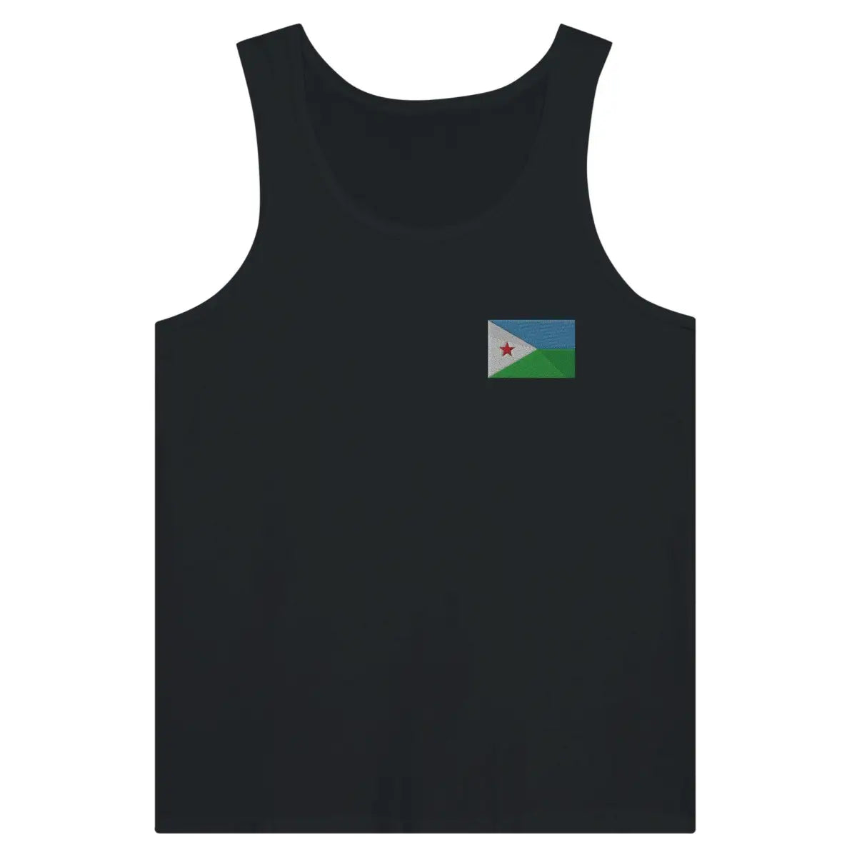 Débardeur Drapeau de Djibouti en broderie - Pixelforma 