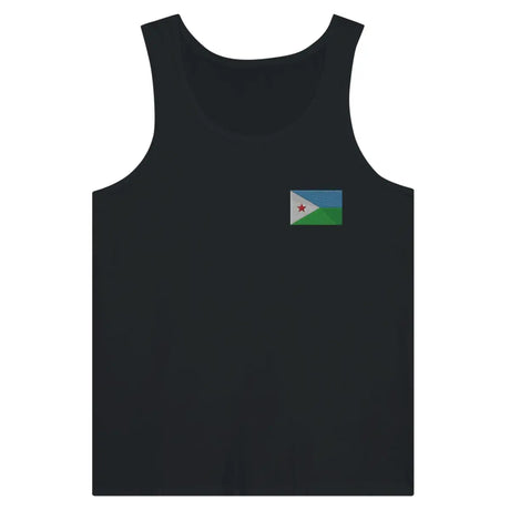 Débardeur Drapeau de Djibouti en broderie - Pixelforma 