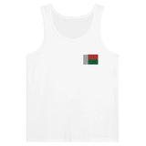 Débardeur Drapeau de Madagascar en broderie - Pixelforma 